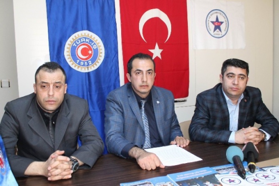 Kayseri'de Güvenlik-İş Sendikası Başkanı Atilla Doğuş, özel güvenlik görevlilerine desteklerini açıkladı.