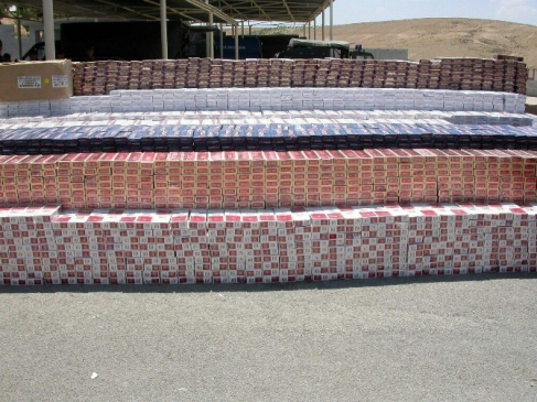 Kilis'te düzenlenen 15 operasyonda gümrük kaçağı mallar bulundu