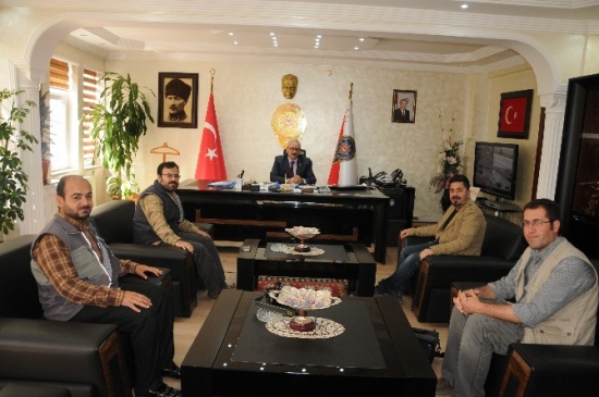 Mardin'de MGYC Yeni Yönetimi, Emniyet Müdürü Pekcan'ı Ziyaret Etti