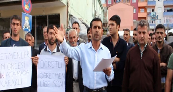 Batman Sason'da Ataması Yapılmayan Öğretmenler Eylem Düzenledi