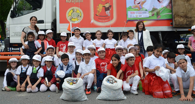 Ataşehir'de 888 Çocukla 6.510 Kg Atık Pil Toplandı