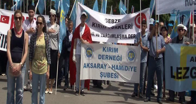 Ankara Tandoğan'da Kırım Tatarları İçin Anma Mitingi Düzenlendi