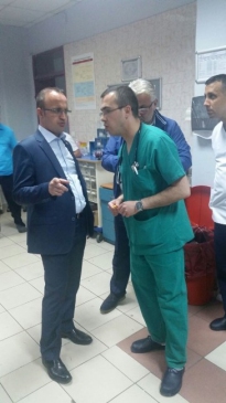 Çanakkale Gelibolu'da Kazada Yaralanan Mehmet Türker'e Ziyaret Gerçekleşti