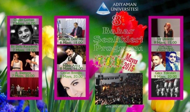 Adıyaman'da Üniversite Bahar Şenlikleri 7 Mayıs'ta Başlıyor