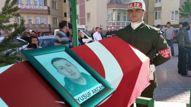 Bolu'da Şehit Asker Yusuf Akçan İçin Cenaze Töreni Yapıldı