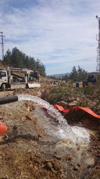Mersin Silifke'de İçme Suyu İçin Yeni Sondaj Kuyuları Açıldı