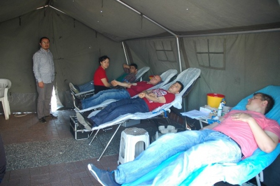 Manavgat'ta Kan Bağış Çadırına Yoğun İlgi Gösterildi