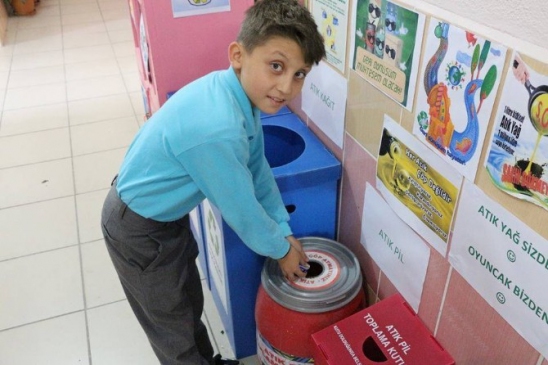 Kütahya Hisarcık'ta Öğrenciler 154 Kilo Atık Pil Topladı