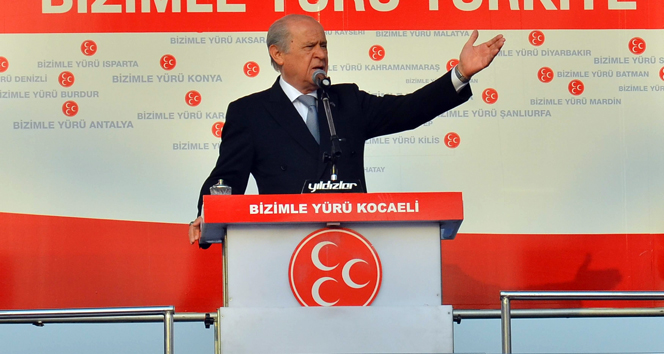 MHP Genel Başkanı Devlet Bahçeli, Kocaeli'de yaptığı mitingde seçimlerin önemine vurgu yaptı.