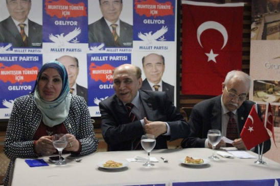 Kırşehir'de Millet Partisi Genel Başkanı Aykut Edibali, Adalet Sorununa Dikkat Çekti