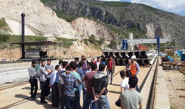 Amasya'da İnşaat Teknolojisi Öğrencileri Çevre Yolunda Teknik İnceleme Gerçekleştirdi