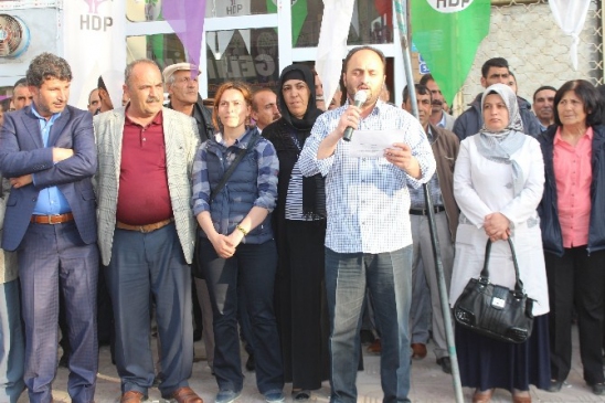 Muş Bulanık'ta HDP Binalarına Yönelik Saldırılar Protesto Edildi