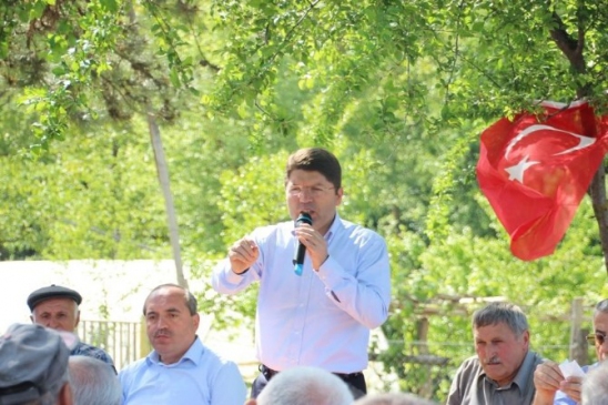 Bartın Ulus'ta Yılmaz Tunç Köyleri Ziyaret Ederek Halkla Buluştu