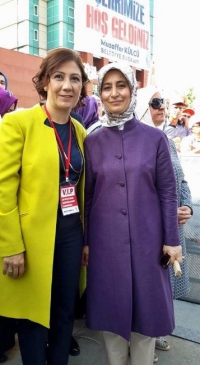 Çorum'da Sare Davutoğlu, İlksen Ceritoğlu'na Destek Verdi