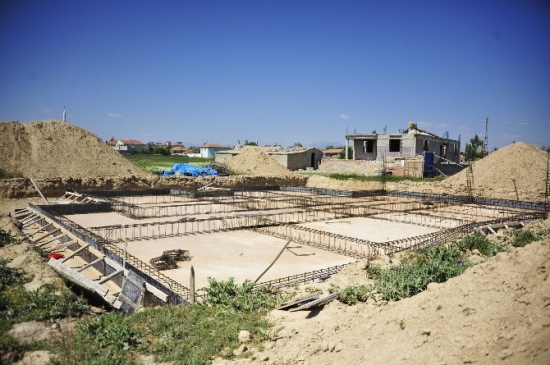 Karaman Larende Mahallesi'nde Taziye Evi Temeli Atıldı