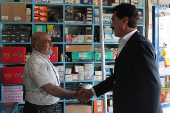 Malatya Bağımsız Adayı Münir Doğan Ölmeztoprak Sanayi Esnafını Ziyaret Etti