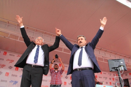 Samsun'da Milli İttifak Mitingi'nde Saadet Partisi ve Büyük Birlik Partisi Liderleri Konuştu