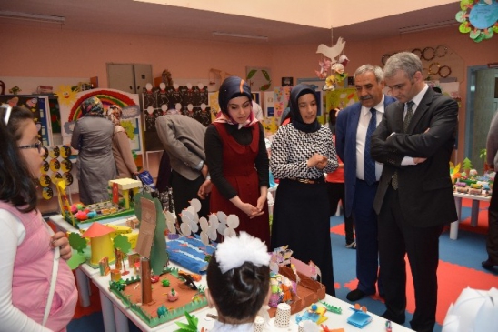 Erzincan Tercan'da Anaokulu Öğrencilerinin Yıl Sonu Sergisi Büyük İlgi Gördü