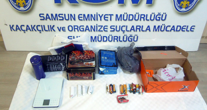 Samsun Atakum'da İnternet Kafede Uyuşturucu Madde Ele Geçirildi