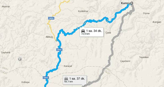 Ordu Kumru'da Karadeniz ve İç Anadolu'yu Bağlayacak Yolun İhalesi İçin İmza Kampanyası Başlatıldı
