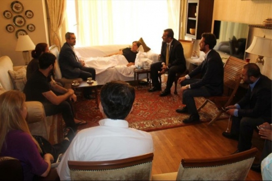 Prof. Dr. Necdet Ünüvar, Adana'da Elif Doğan Türkmen'i Ziyaret Etti