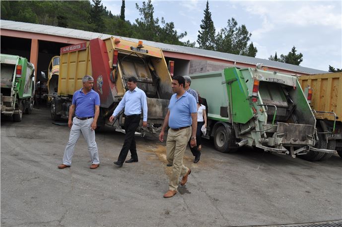 Silifke'de Başkan Turgut, Üretim Atölyesinde Çalışmaları İnceledi
