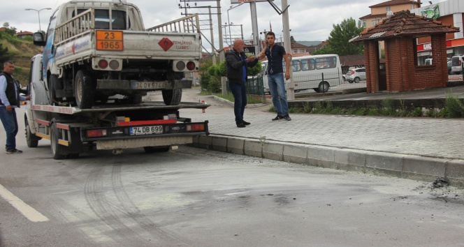 Bartın Merkez'de Tüp Dolu Kamyonette Yangın Olayı Yaşandı
