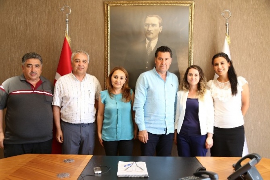 Bodrum Gündoğan'da Okul Yetkilileri Başkan Kocadon'u Ziyaret Etti