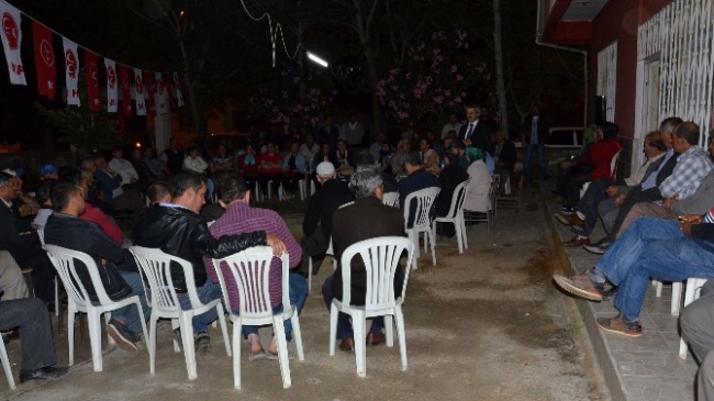 Manisa Merkez'de MHP Milletvekili Adayı Zeynel Balkız Üç İlçede Halkla Buluştu