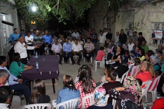 Sarıçam'da MHP Toplantılarında Coşkulu Kalabalıklar Bir Araya Geldi