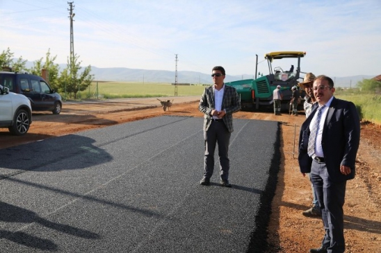 Kahramanmaraş Afşin'de İlk Defa Uygulanan Kırmızı Kodlu Yol Çalışması Devam Ediyor
