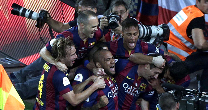 Barcelona'da Messi, Neymar ve Suarez Sezonu 120 Golle Tamamladı