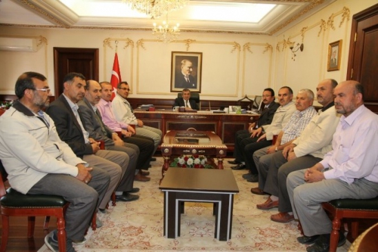 Yozgat'ta Din Görevlileri Derneği Yönetimi Vali Yazıcı'yı Ziyaret Etti