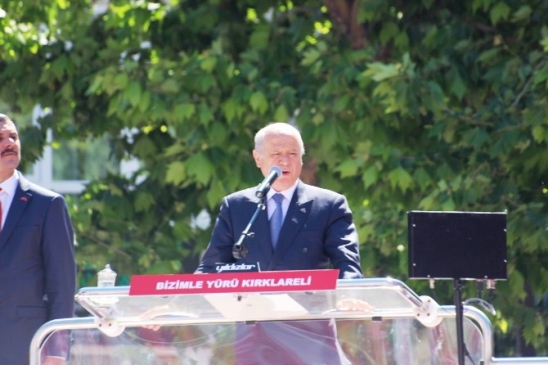 Kırklareli Lüleburgaz'da MHP Genel Başkanı Devlet Bahçeli, Seçmenlere Hitap Etti.