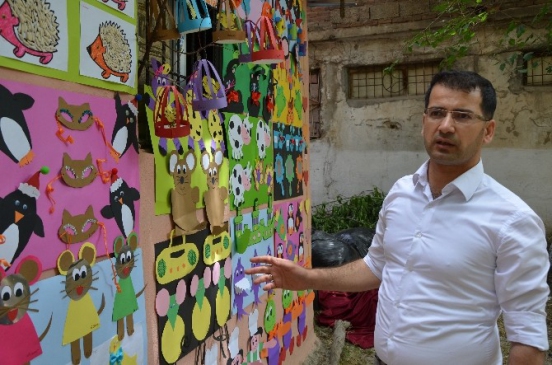 Diyarbakır Silvan'da Dicle Anaokulu Öğrencilerinin Yılsonu Sergisi Düzenlendi