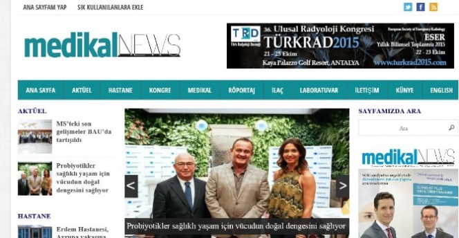 Yeni Sağlık Sitesi www.medikalnews.com Türkiye'de Hizmette