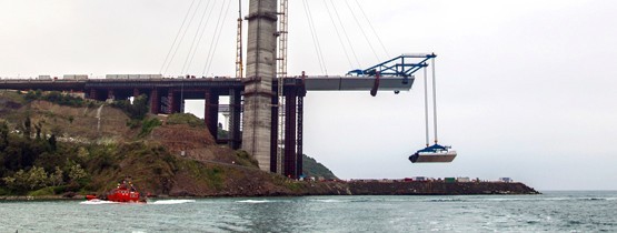 Kuzey Marmara Otoyolu'nda 3. Köprü Projesi Kapsamında 11 Tabliyeyi Tamamlandı