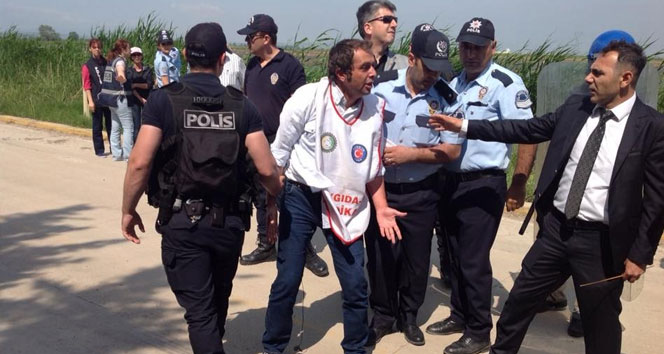 Karacabey'de İşçi Eylemine Polis Müdahalesi: 10 Gözaltı