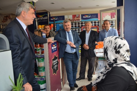 Körfez'de Başkanlar Esnafı Ziyaret Etti