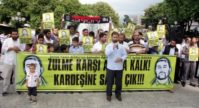 Bursa'da Aytaç Baran'a Destek Protestosu Yapıldı