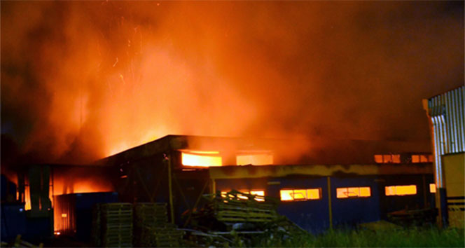 Kartepe'de Kağıt Fabrikası Yangını: Maddi Hasar Büyük