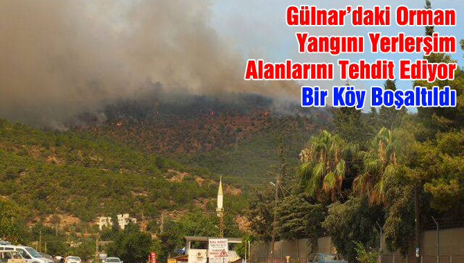 Mersin Büyükeceli'de Korkutan Orman Yangını