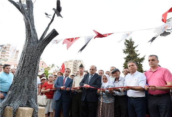 Şehit Barış Akkabak’ın adını taşıyan parkın açılışında duygusal anlar yaşandı