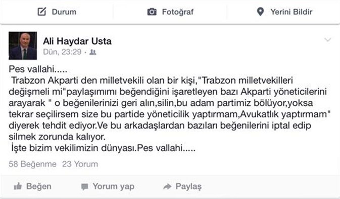 AKP Trabzon'da adaylık kavgası