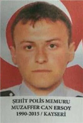 Şehit polisin Bünyan’daki baba ocağına ateş düştü