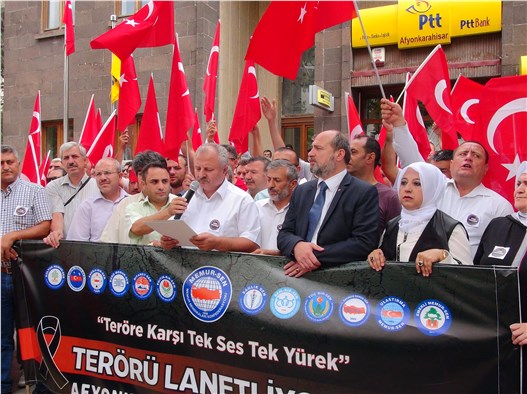 Afyon’da STK’lardan teröre ortak tavır
