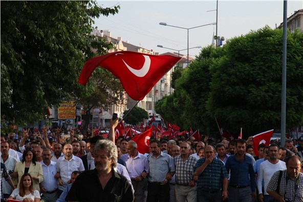 Kırşehir'de terör protestosunda olaylar çıktı