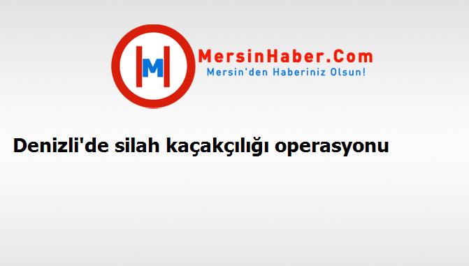Denizli'de silah kaçakçılığı operasyonu