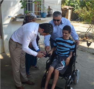 Germencik Belediyesi üç engelliyi sevindirdi