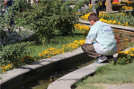 Süs havuzunda erkek cesedi bulundu